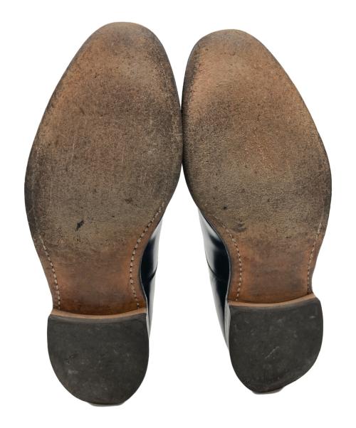 JOHNSTON&MURPHY（ジョンストン＆マーフィー）JOHNSTON&MURPHY (ジョンストン＆マーフィー) ブローグシューズ ブラック サイズ:9　1/2の古着・服飾アイテム