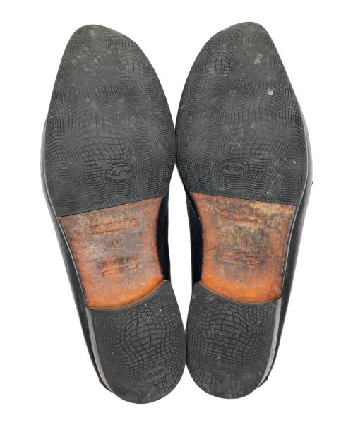 HERMES（エルメス）HERMES (エルメス) Chaine d'ancre DESIGN LEATHER LOAFER ブラック サイズ:40の古着・服飾アイテム