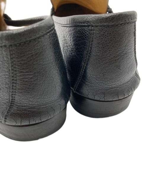 HERMES（エルメス）HERMES (エルメス) Chaine d'ancre DESIGN LEATHER LOAFER ブラック サイズ:40の古着・服飾アイテム