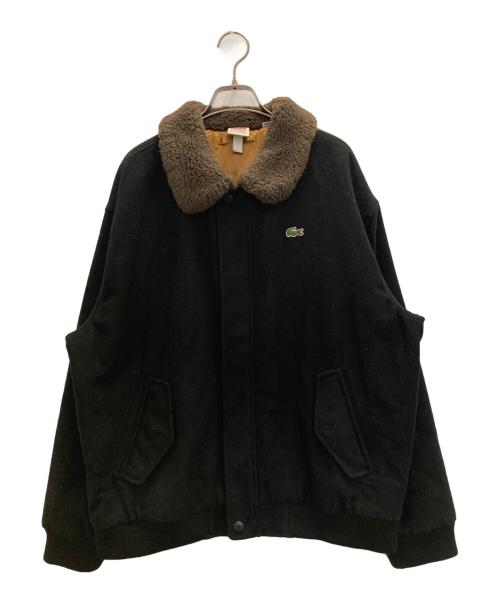 LACOSTE（ラコステ）LACOSTE (ラコステ) SUPREME (シュプリーム) Wool Bomber Jacket ブラック サイズ:Ⅼの古着・服飾アイテム