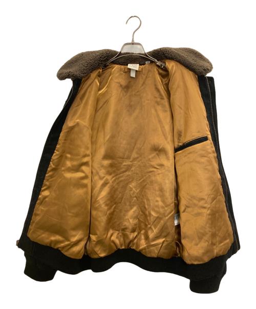 LACOSTE（ラコステ）LACOSTE (ラコステ) SUPREME (シュプリーム) Wool Bomber Jacket ブラック サイズ:Ⅼの古着・服飾アイテム