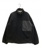 UNIVERSAL PRODUCTS.ユニバーサルプロダクツ）の古着「FLEECE ZIP CARDIGAN」｜ブラック