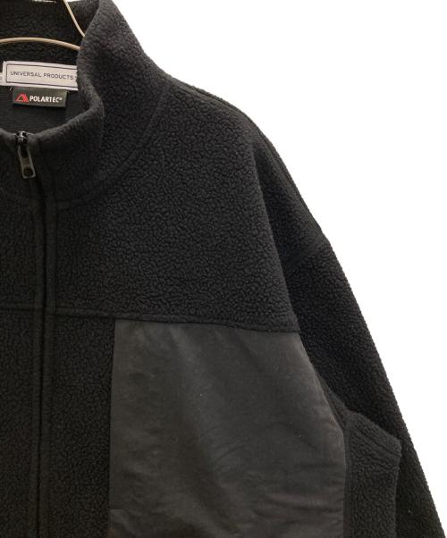 UNIVERSAL PRODUCTS.（ユニバーサルプロダクツ）UNIVERSAL PRODUCTS. (ユニバーサルプロダクツ) FLEECE ZIP CARDIGAN ブラック サイズ:2の古着・服飾アイテム