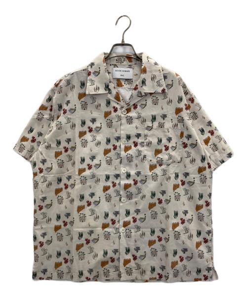 Devon Howard for RHC（デヴォン・ハワード フォー アールエイチシー）Devon Howard for RHC (デヴォン・ハワード フォー アールエイチシー) アートプリントオープンカラーシャツ アイボリー サイズ:Sの古着・服飾アイテム