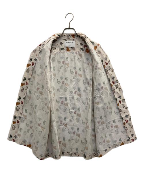 Devon Howard for RHC（デヴォン・ハワード フォー アールエイチシー）Devon Howard for RHC (デヴォン・ハワード フォー アールエイチシー) アートプリントオープンカラーシャツ アイボリー サイズ:Sの古着・服飾アイテム