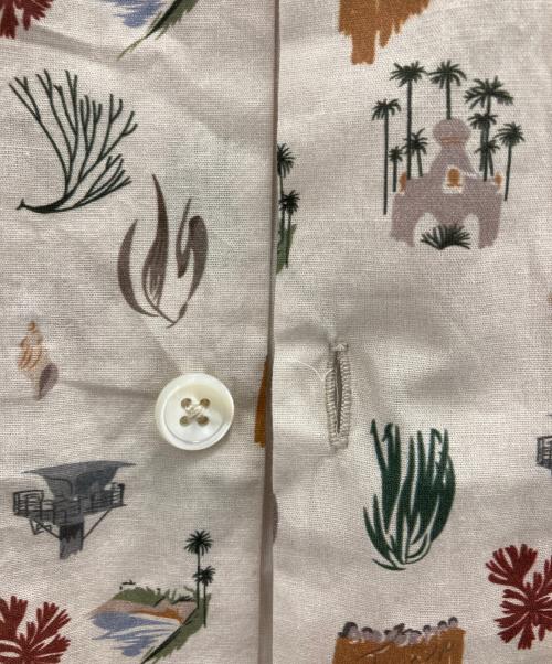 Devon Howard for RHC（デヴォン・ハワード フォー アールエイチシー）Devon Howard for RHC (デヴォン・ハワード フォー アールエイチシー) アートプリントオープンカラーシャツ アイボリー サイズ:Sの古着・服飾アイテム