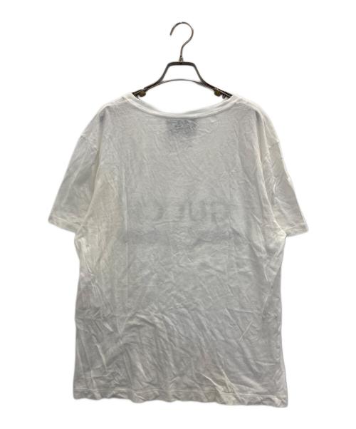 GUCCI（グッチ）GUCCI (グッチ) ロゴ ウォッシュドオーバーサイズ Tシャツ ホワイト サイズ:Sの古着・服飾アイテム