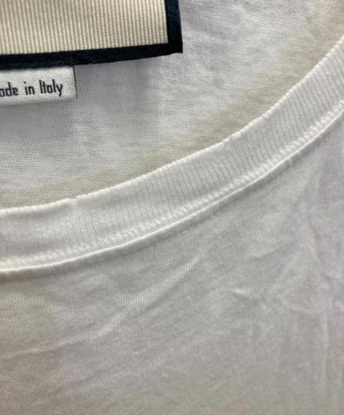 GUCCI（グッチ）GUCCI (グッチ) ロゴ ウォッシュドオーバーサイズ Tシャツ ホワイト サイズ:Sの古着・服飾アイテム