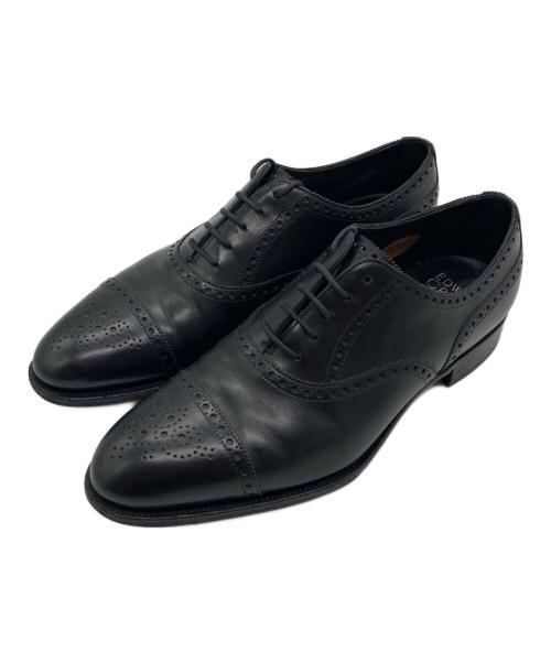 Edward Green（エドワードグリーン）Edward Green (エドワードグリーン) セミブローグシューズ ブラック サイズ:7 1/2の古着・服飾アイテム