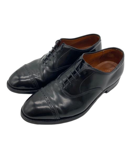 Alden（オールデン）ALDEN (オールデン) コードバンパンチドキャップトゥシューズ ブラック サイズ:8Cの古着・服飾アイテム