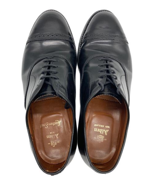 Alden（オールデン）ALDEN (オールデン) コードバンパンチドキャップトゥシューズ ブラック サイズ:8Cの古着・服飾アイテム
