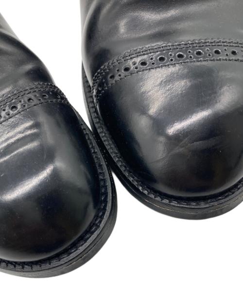 Alden（オールデン）ALDEN (オールデン) コードバンパンチドキャップトゥシューズ ブラック サイズ:8Cの古着・服飾アイテム