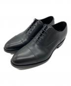 Trading postトレーディングポスト）の古着「キャップトゥストレートチップシューズ」｜ブラック