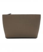 bonaventuraボナベンチュラ）の古着「スクエアポーチ シュリンクレザー (スモール)」｜ブラウン