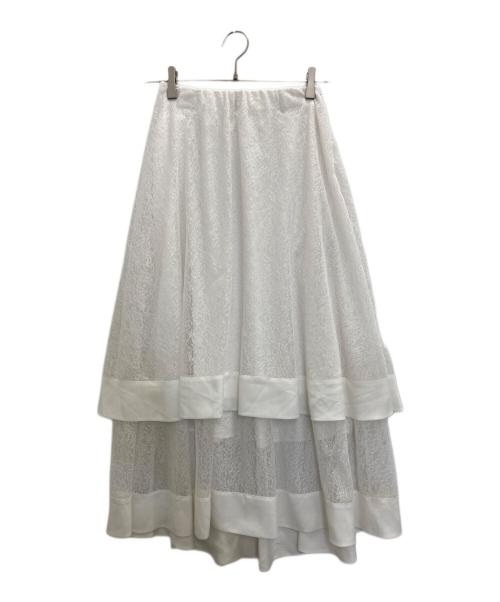 furfur（ファーファー）FURFUR (ファーファー) チュールスカート ホワイト サイズ:ONESIZEの古着・服飾アイテム