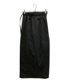 anuans（アニュアンス）の古着「レイヤードスリットスカート」｜ブラック