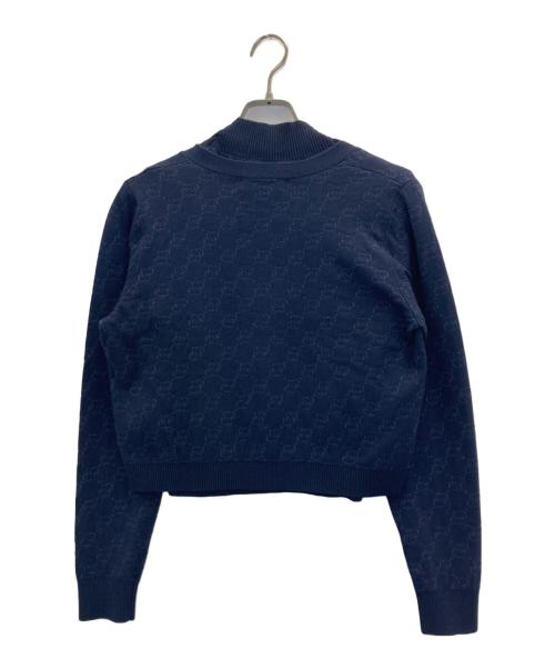 CELFORD（セルフォード）CELFORD (セルフォード) モノグラムアンサンブルニット ネイビー サイズ:FREEの古着・服飾アイテム