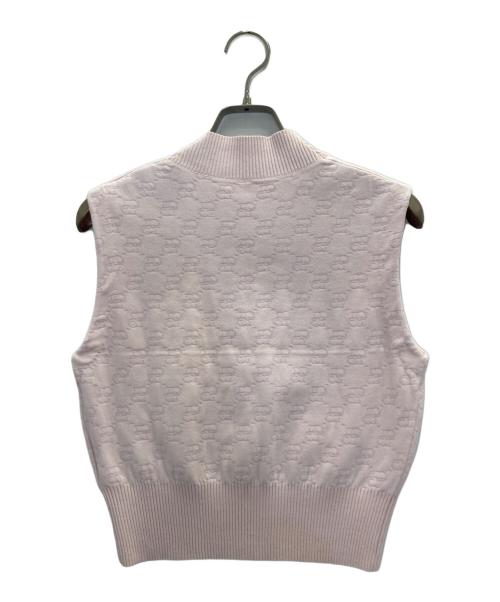 CELFORD（セルフォード）CELFORD (セルフォード) モノグラムアンサンブルニット ピンク サイズ:FREEの古着・服飾アイテム