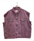 LEVI'S PRIDE COLECTIONリーバイスプライドコレクション）の古着「デニムベスト」｜パープル