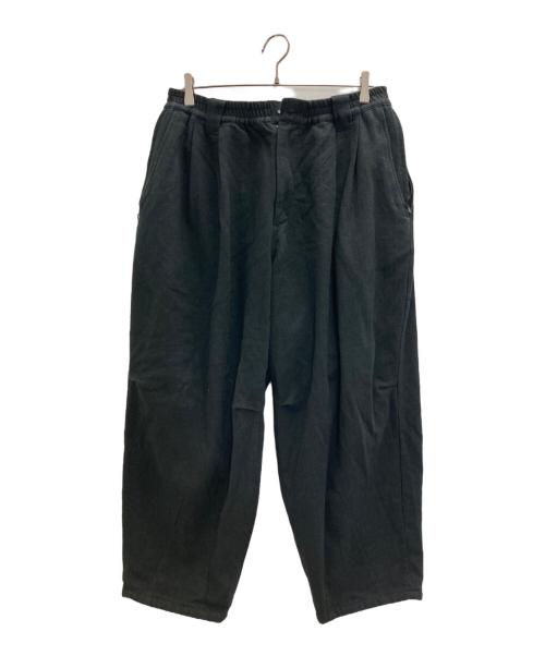 TIGHTBOOTH PRODUCTION（タイトブースプロダクション）TIGHTBOOTH PRODUCTION (タイトブースプロダクション) WOOL HERRINGBONE BALLOON PANTS ブラック サイズ:Ⅼの古着・服飾アイテム