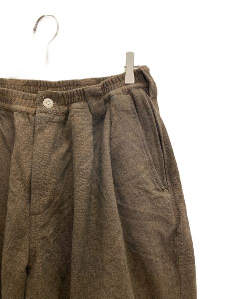 TIGHTBOOTH PRODUCTION（タイトブースプロダクション）TIGHTBOOTH PRODUCTION (タイトブースプロダクション) WOOL HERRINGBONE BALLOON PANTS ブラウン サイズ:Ⅼの古着・服飾アイテム