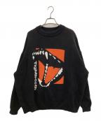 TIGHTBOOTH PRODUCTIONタイトブースプロダクション）の古着「Bite Knit Sweater」｜ブラック