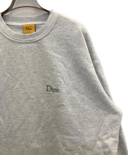 Dime（ダイム）Dime (ダイム) Classic Small Logo Crewneck グレー サイズ:XLの古着・服飾アイテム