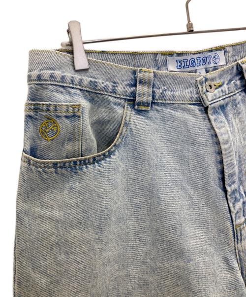 BIGBOY（ビッグボーイ）BIGBOY (ビッグボーイ) デニムハーフパンツ ブルー サイズ:Lの古着・服飾アイテム