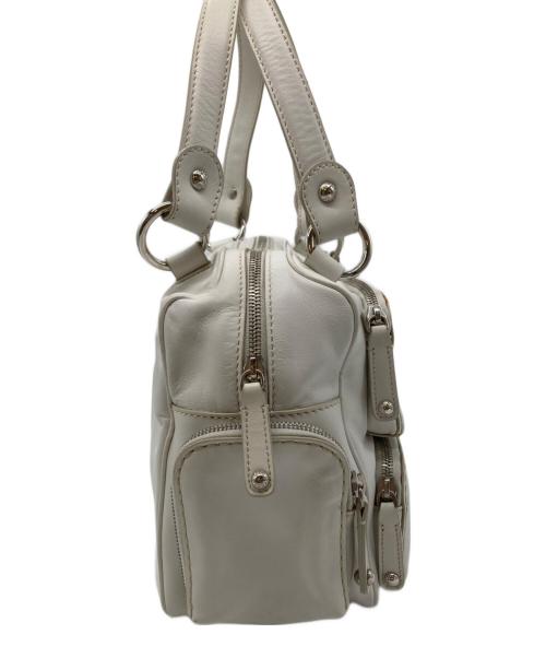 TOD'S（トッズ）TOD'S (トッズ) マルチポケットハンドバッグ ホワイトの古着・服飾アイテム