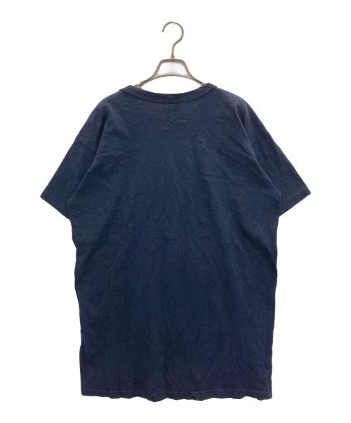 Champion（チャンピオン）Champion (チャンピオン) 80s フロッキープリントTee ネイビー サイズ:XLの古着・服飾アイテム
