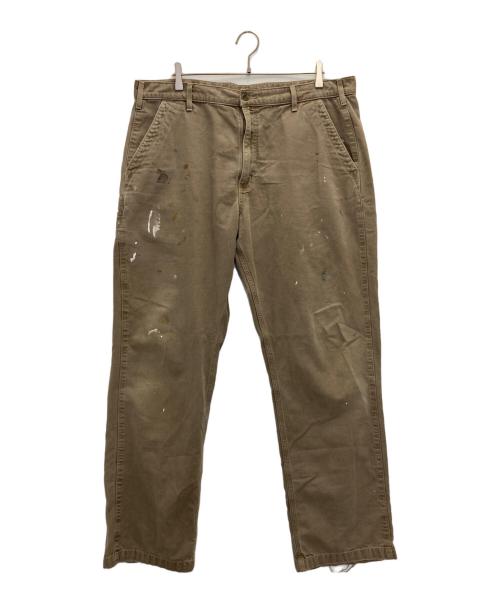 CarHartt（カーハート）CarHartt (カーハート) スプラッシュワークパンツ ブラウン サイズ:W40の古着・服飾アイテム