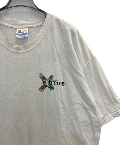 Hanes（ヘインズ）Hanes (ヘインズ) 90’s Microsoft Extreme T-shirt ホワイト サイズ:XLの古着・服飾アイテム