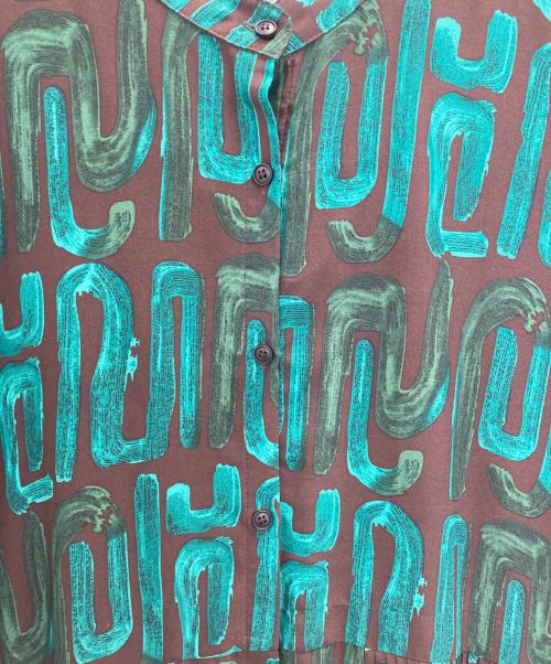 SUMI STYLE（スミ スタイル）SUMI STYLE (スミ スタイル) 半袖プリーツワンピース グリーン サイズ:FREEの古着・服飾アイテム