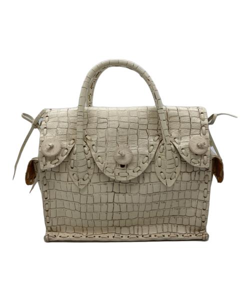 Carving Tribes（カービングトライブス）CARVING TRIBES (カービングトライブス) ハンドバッグ アイボリーの古着・服飾アイテム