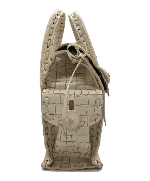 Carving Tribes（カービングトライブス）CARVING TRIBES (カービングトライブス) ハンドバッグ アイボリーの古着・服飾アイテム