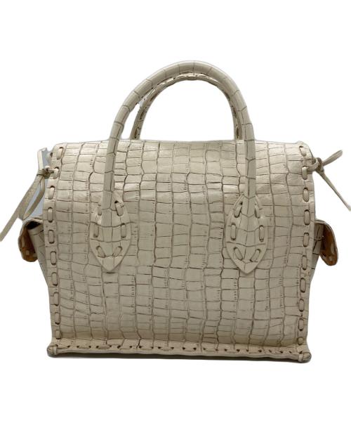 Carving Tribes（カービングトライブス）CARVING TRIBES (カービングトライブス) ハンドバッグ アイボリーの古着・服飾アイテム