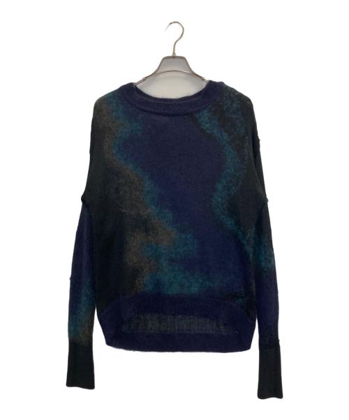 Theyskens' Theory（ティスケンスセオリー）theyskens' theory (ティスケンスセオリー) シルク・モヘヤ混グラデーションニット ブラック サイズ:Sの古着・服飾アイテム