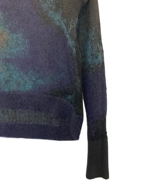 Theyskens' Theory（ティスケンスセオリー）theyskens' theory (ティスケンスセオリー) シルク・モヘヤ混グラデーションニット ブラック サイズ:Sの古着・服飾アイテム