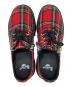 中古・古着 Dr.Martens (ドクターマーチン) 3ホールタータンチェックZIPシューズ レッド サイズ:24cm：11000円