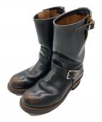 RED WINGレッドウィング）の古着「エンジニアブーツ」｜ブラック