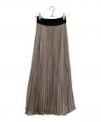 LOYD/FORDロイドフォード）の古着「DOUBLE CHIFFON スカート」｜ベージュ