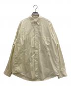 AURALEEオーラリー）の古着「WASHED FINX TWILL BIG SHIRT」｜イエロー
