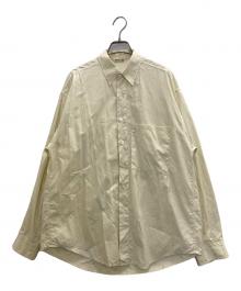 AURALEE（オーラリー）の古着「WASHED FINX TWILL BIG SHIRT」｜イエロー