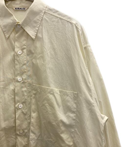 AURALEE（オーラリー）AURALEE (オーラリー) WASHED FINX TWILL BIG SHIRT イエロー サイズ:3の古着・服飾アイテム