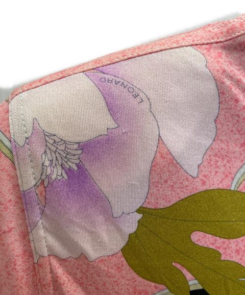 LEONARD（レオナール）LEONARD (レオナール) シルク花柄ワンピース ピンク サイズ:44の古着・服飾アイテム