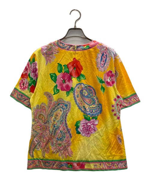LEONARD（レオナール）LEONARD (レオナール) 花柄ブラウス イエロー サイズ:Ⅼの古着・服飾アイテム