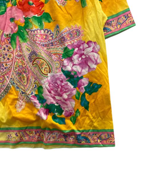 LEONARD（レオナール）LEONARD (レオナール) 花柄ブラウス イエロー サイズ:Ⅼの古着・服飾アイテム