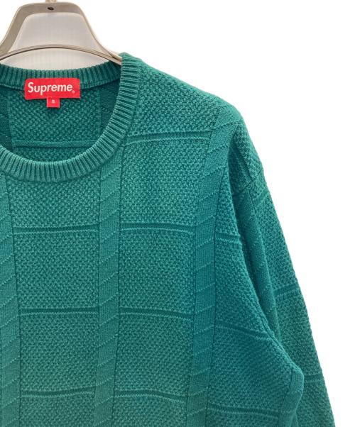 SUPREME（シュプリーム）Supreme (シュプリーム) Jacqard sweater グリーン サイズ:Sの古着・服飾アイテム