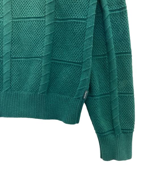 SUPREME（シュプリーム）Supreme (シュプリーム) Jacqard sweater グリーン サイズ:Sの古着・服飾アイテム