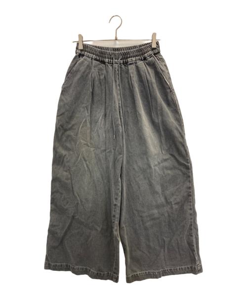 JOURNAL STANDARD relume（ジャーナルスタンダード レリューム）JOURNAL STANDARD relume (ジャーナルスタンダード レリューム) C/R デニムワイドギャザー グレー サイズ:36の古着・服飾アイテム